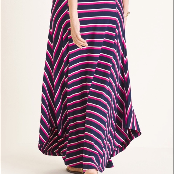 Chico’s Multi-color Striped Maxi Skirt - Size 0 (NWOT) - Picture 2 of 6